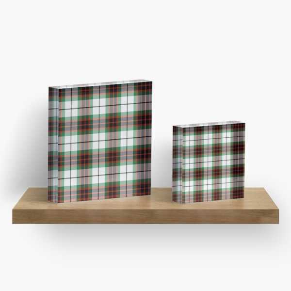 Fraser Dress tartan acrylic block