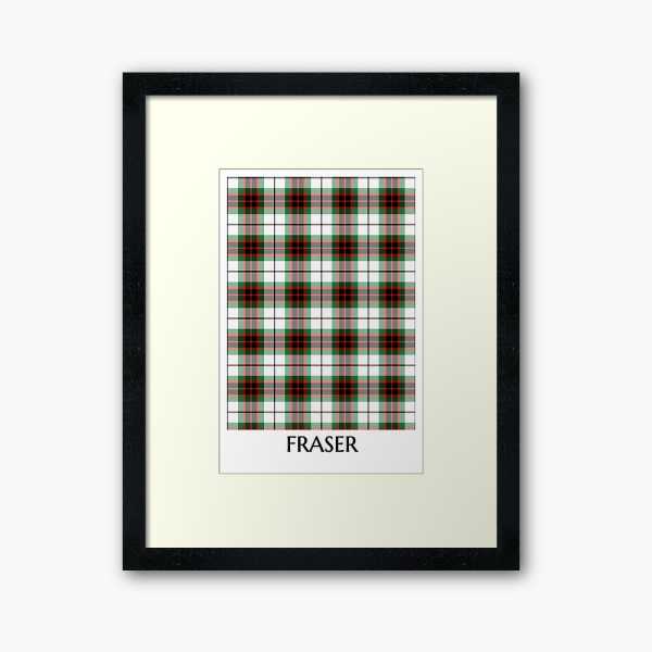 Fraser Dress tartan framed print