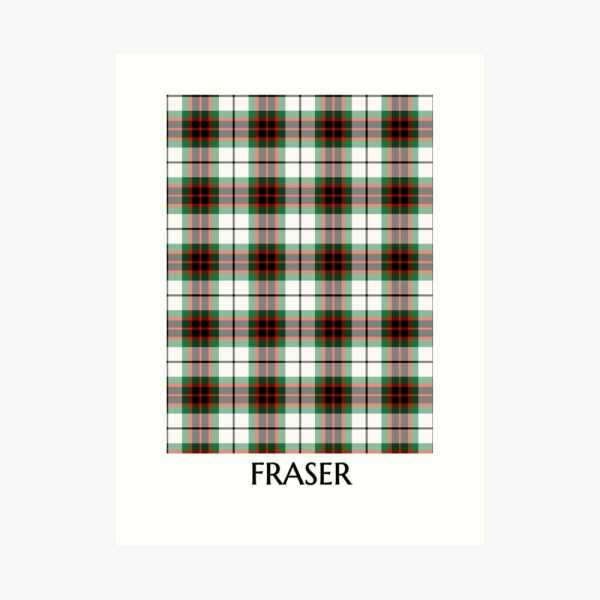 Fraser Dress tartan art print