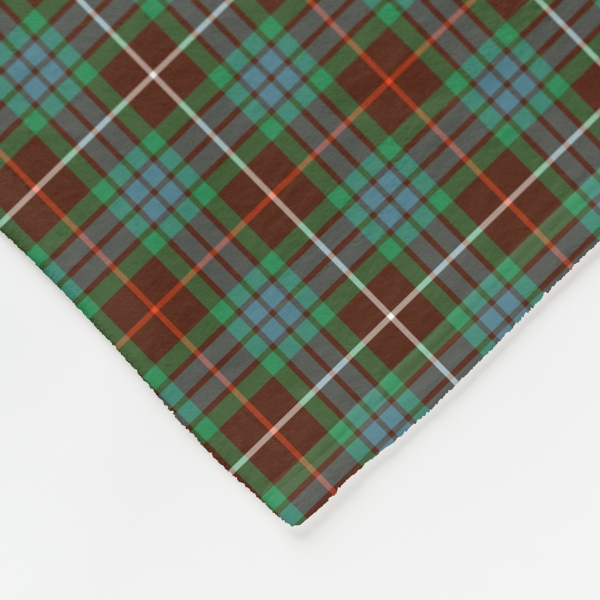 Fraser Hunting tartan fleece blanket