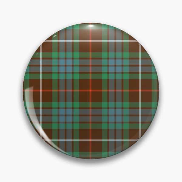 Fraser Hunting tartan pinback button