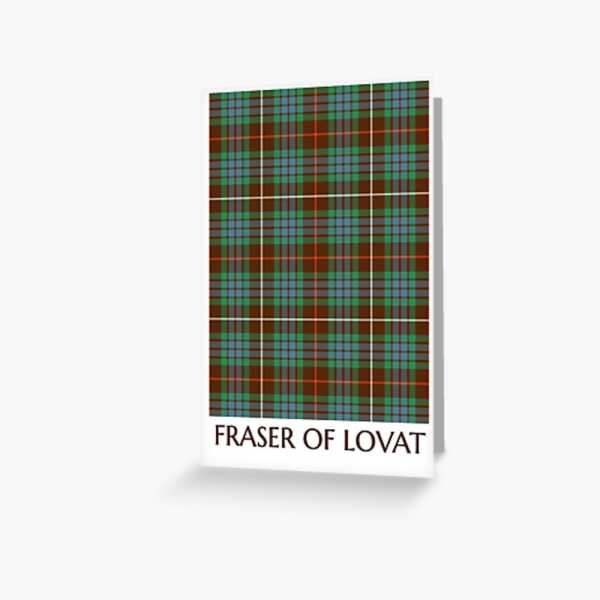 Fraser Hunting tartan greeting card