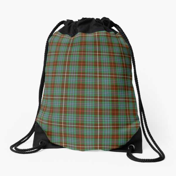 Fraser Hunting tartan drawstring bag