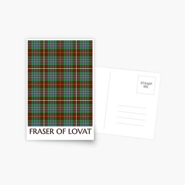 Fraser Hunting tartan postcard