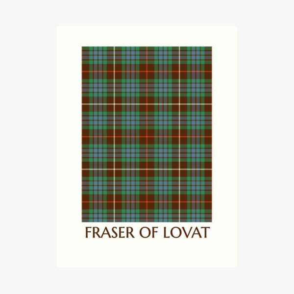 Fraser Hunting tartan art print