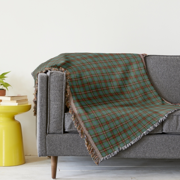 Fraser Hunting tartan throw blanket