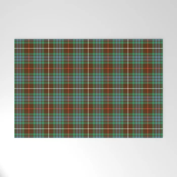 Fraser Hunting tartan welcome mat