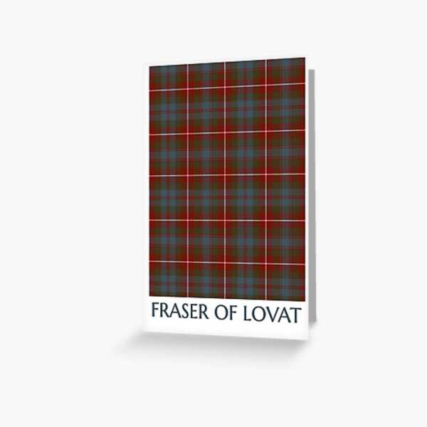 Fraser Weathered tartan greeting card