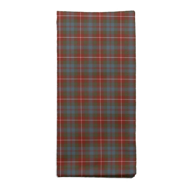 Clan Fraser Weathered Tartan Cloth Napkins