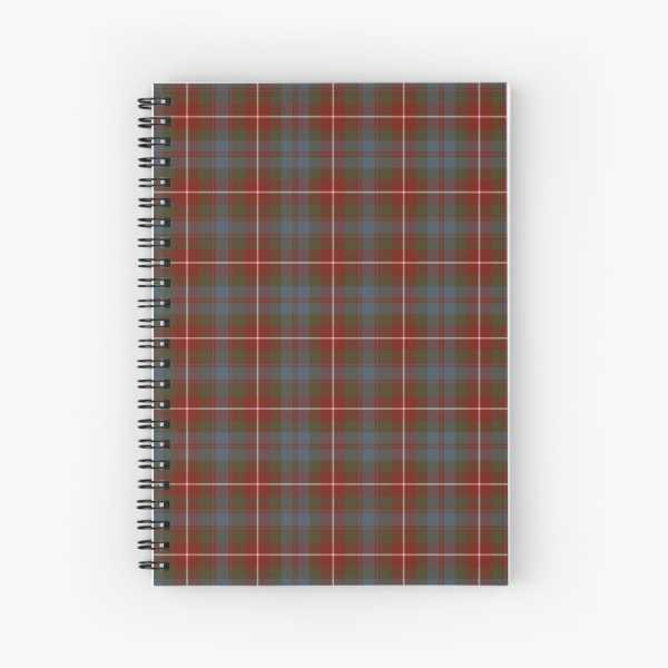 Fraser Weathered tartan spiral notebook