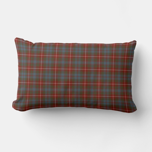 Fraser Weathered tartan lumbar cushion