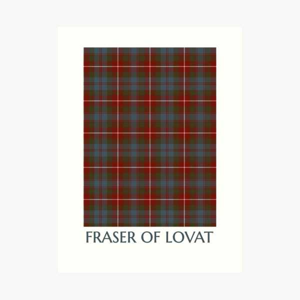 Fraser Weathered tartan art print