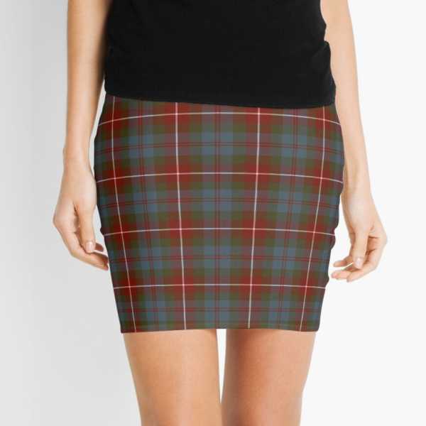 Fraser Weathered tartan mini skirt