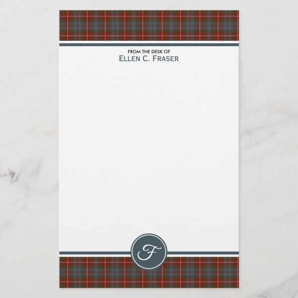 Clan Fraser Weathered Tartan Stationery