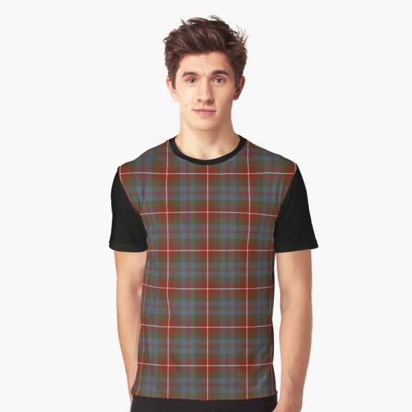 Fraser Weathered tartan tee shirt