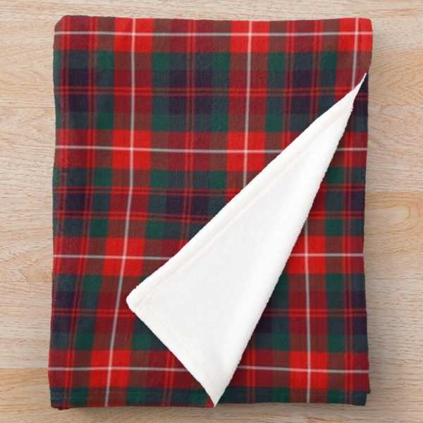 Fraser of Lovat tartan fleece throw blanket