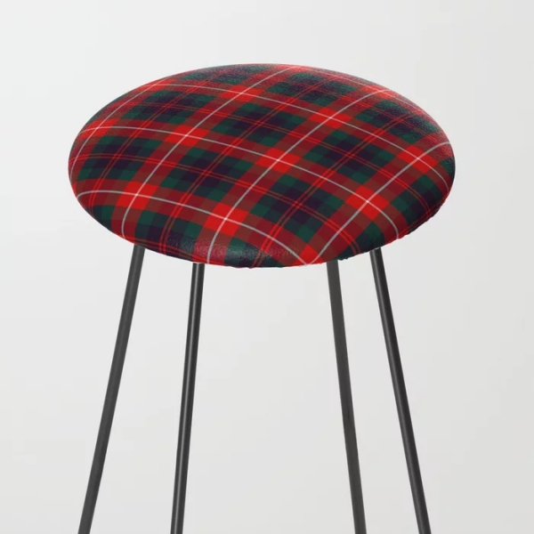 Fraser of Lovat tartan counter stool