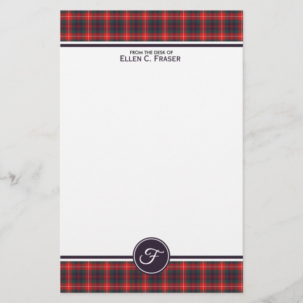 Clan Fraser Tartan Stationery