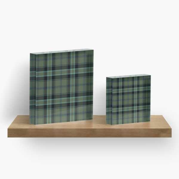 Fort William District tartan acrylic block