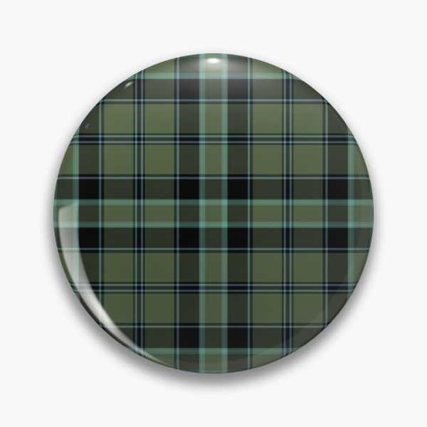 Fort William District tartan pinback button