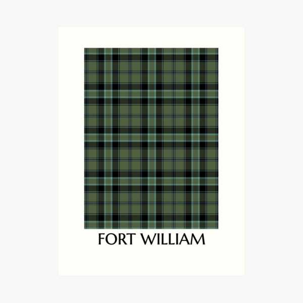 Fort William District tartan art print