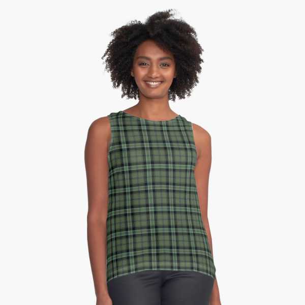 Fort William District tartan sleeveless top