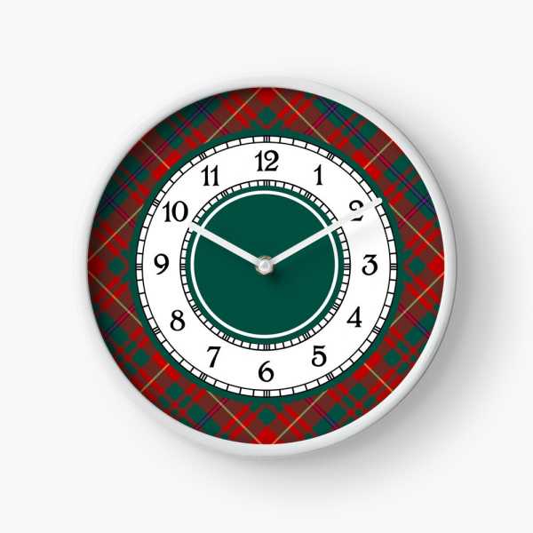 Fulton tartan wall clock