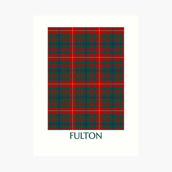 Fulton tartan art print