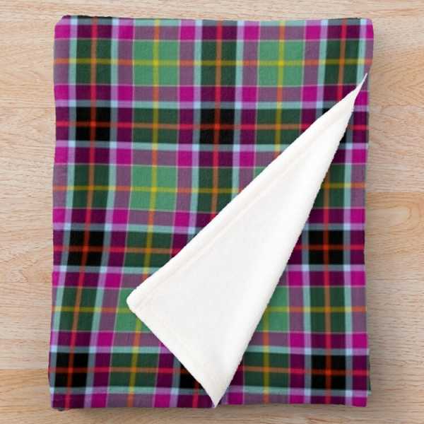 Galawater Ancient District tartan fleece throw blanket