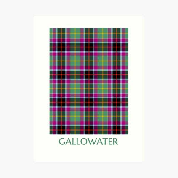 Galawater Ancient District tartan art print