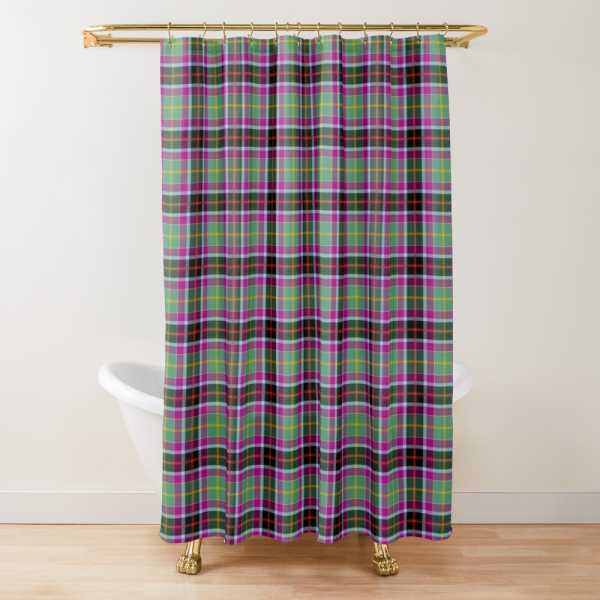 Galawater Ancient District tartan shower curtain