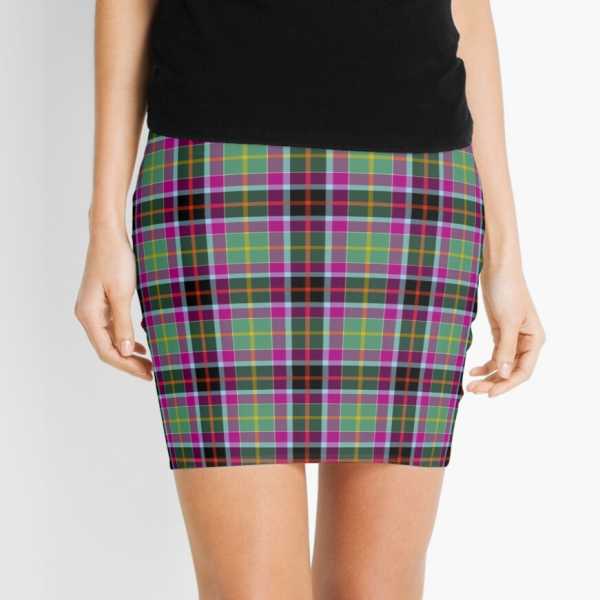 Galawater Ancient District tartan mini skirt