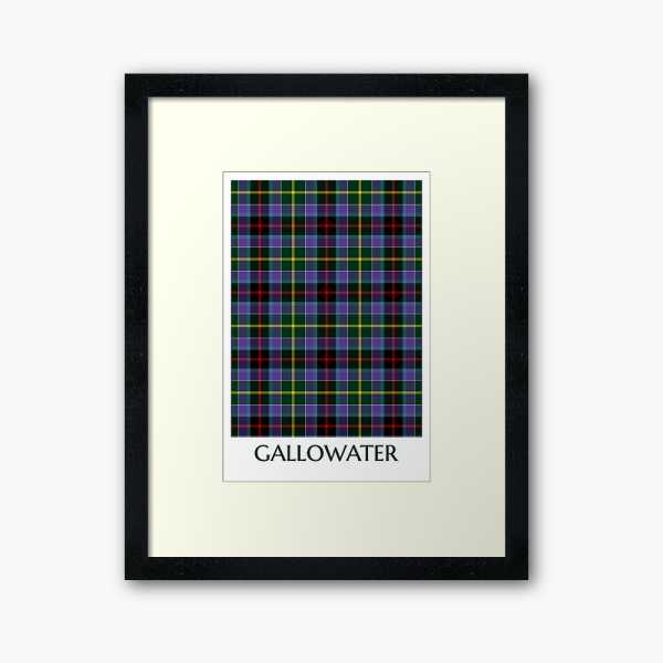 Galawater tartan framed print