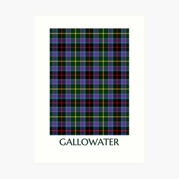 Galawater tartan art print