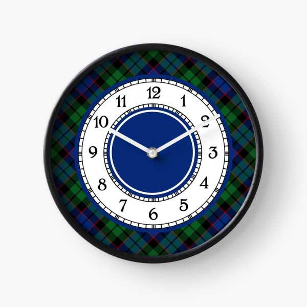 Gallamore tartan wall clock