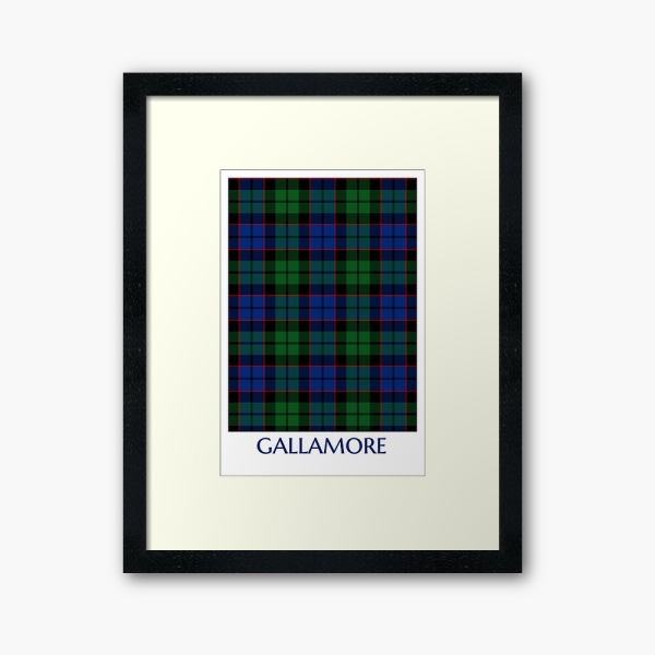 Gallamore tartan framed print