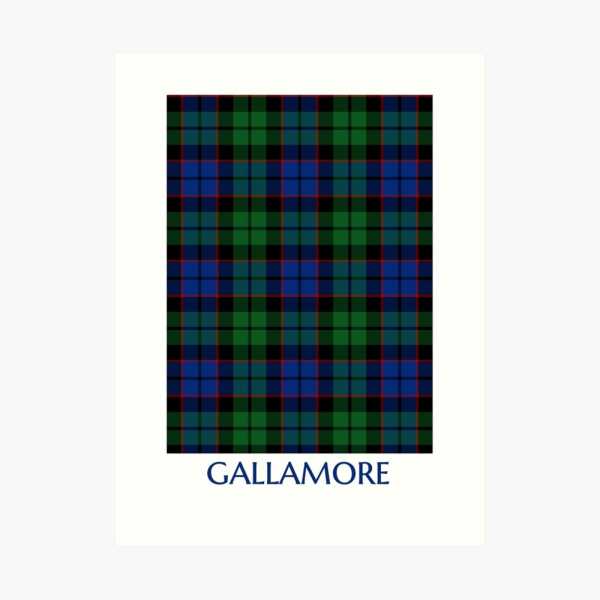 Gallamore tartan art print