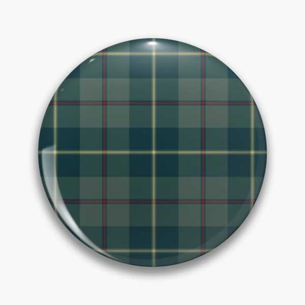 Galloway District tartan pinback button