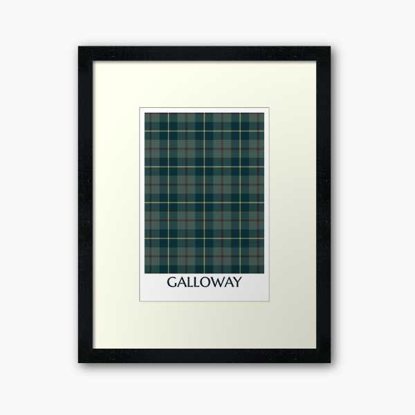 Galloway District tartan framed print