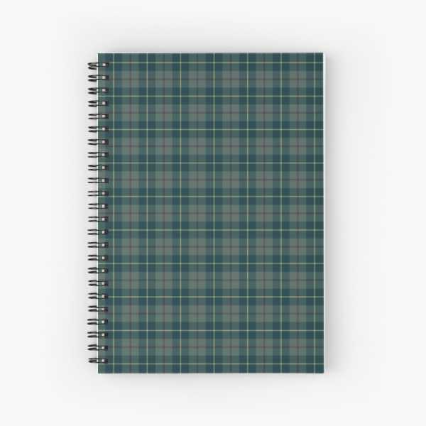 Galloway District tartan spiral notebook