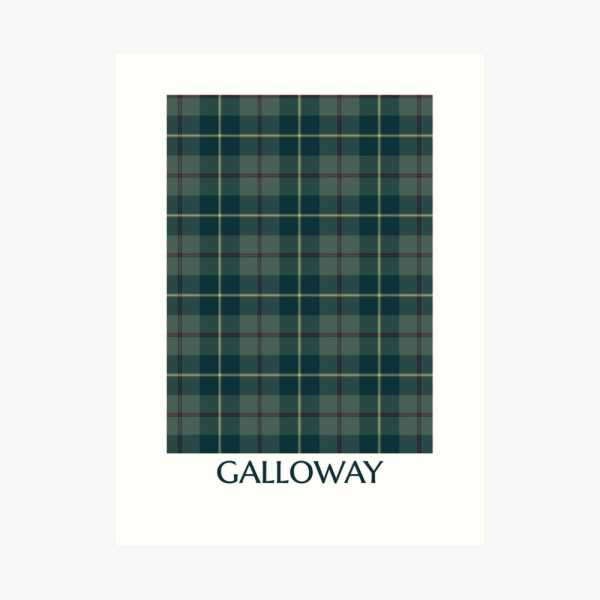 Galloway District tartan art print