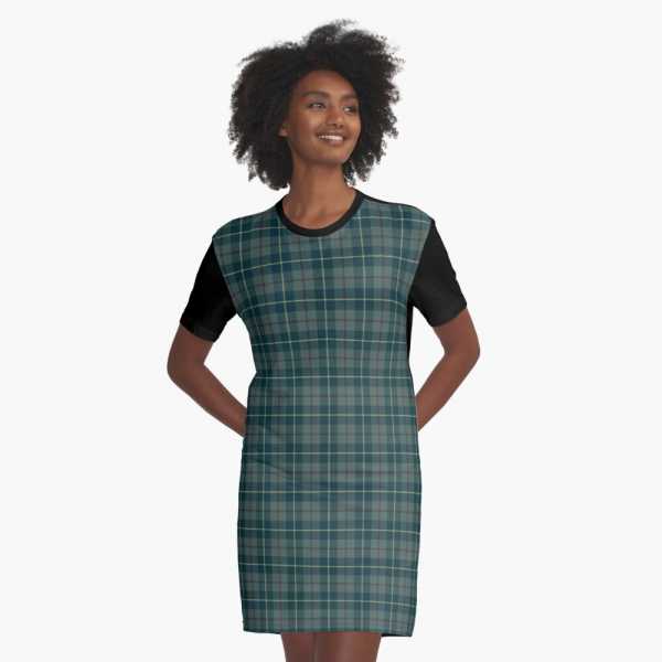 Galloway District tartan tee shirt dress