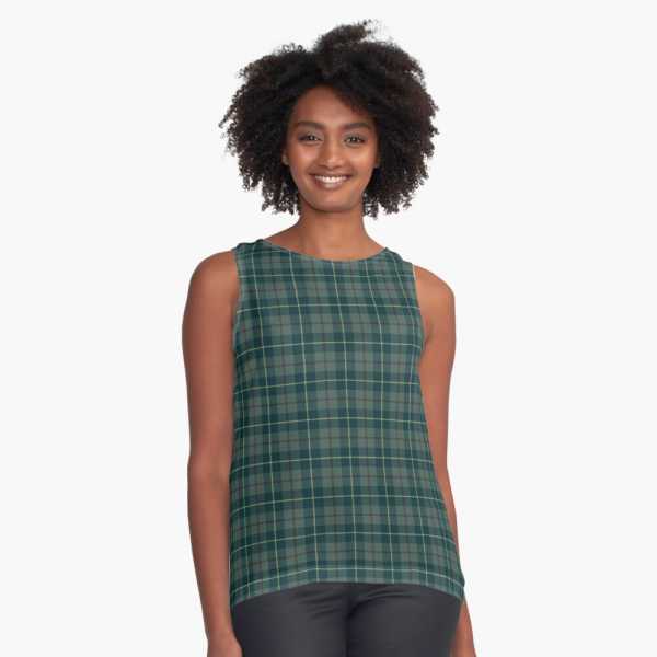 Galloway District tartan sleeveless top