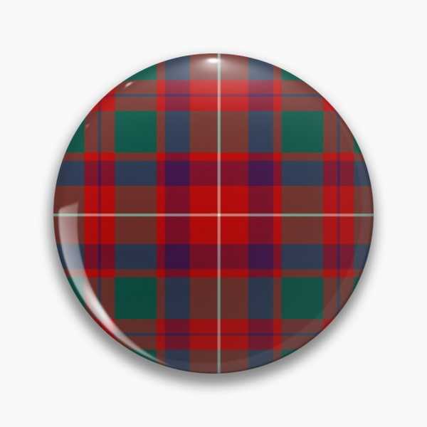 Geddes tartan pinback button