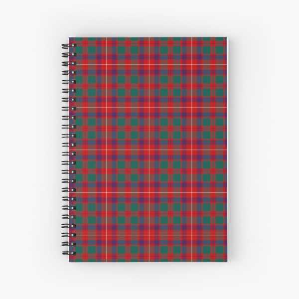 Geddes tartan spiral notebook