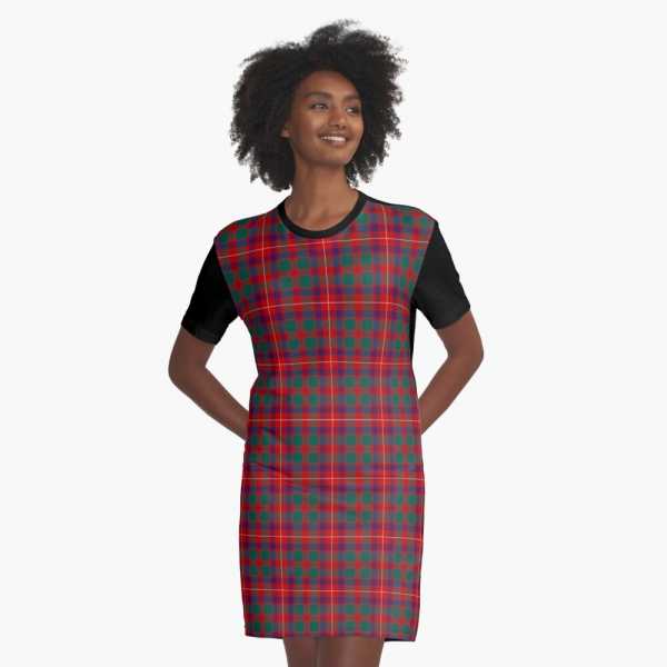 Geddes tartan tee shirt dress