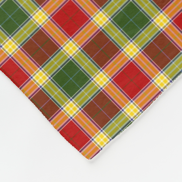 Gibbs tartan fleece blanket