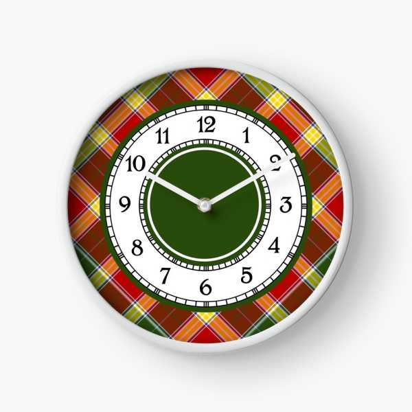 Gibbs tartan wall clock