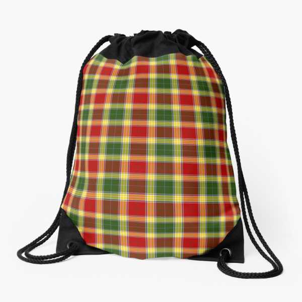 Gibbs tartan drawstring bag