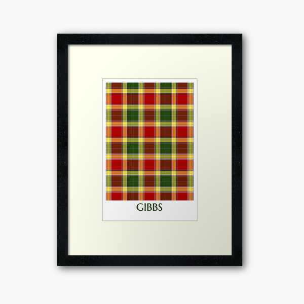 Clan Gibbs Tartan Framed Print